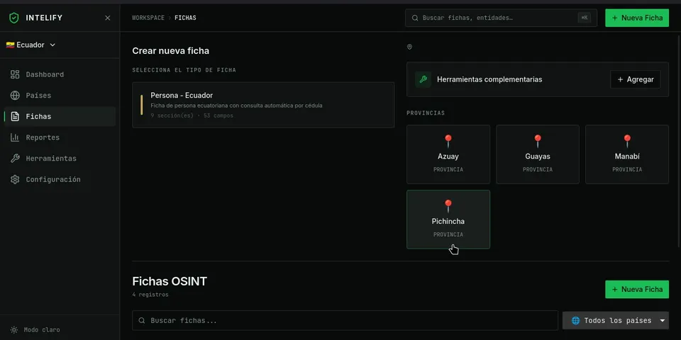 Captura del proyecto Intellify